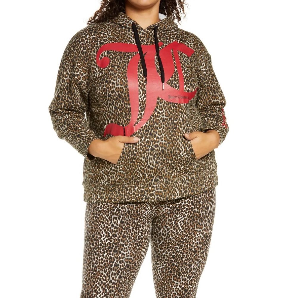 Juicy Couture Animal Graphic Hoodie  Plus Size